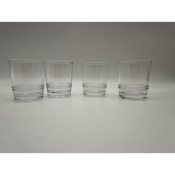 Other - set of 4 7.5 double banded glasses